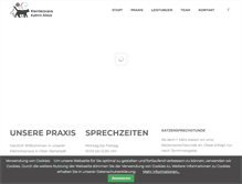 Tablet Screenshot of kleintierpraxis-minck.de